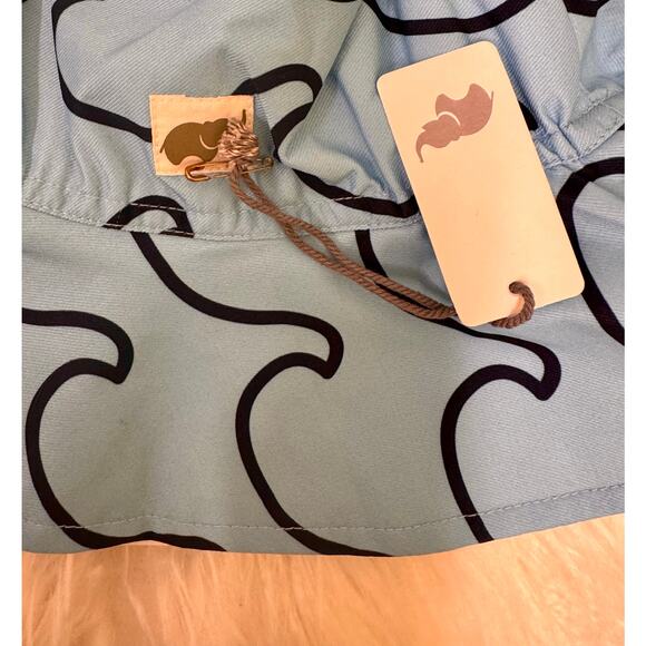 NWT Monica + Andy Toddler Size Large Sun Hat Ocean Waves on Blue - Picture 3 of 7